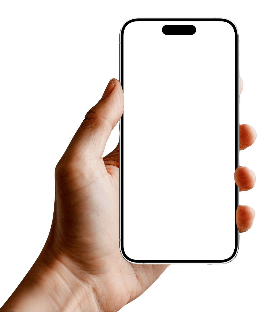 iPhone mockup with Simple AI interface